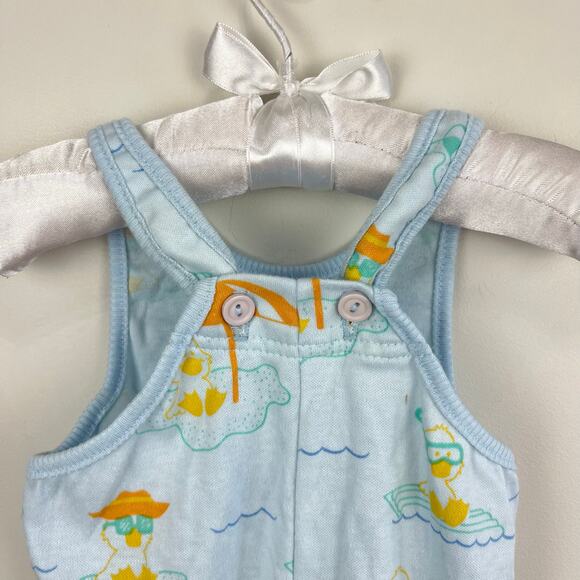 Vintage Carter's Blue Beach Overalls 9 Months USA - Picture 7 of 8